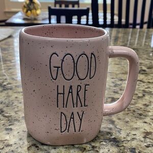 Rae Dunn Pink Speckled Mug - Good Hare Day